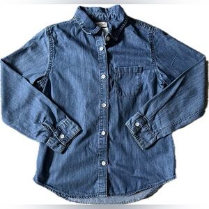 Cat & Jack Long Sleeve Denim Button Down